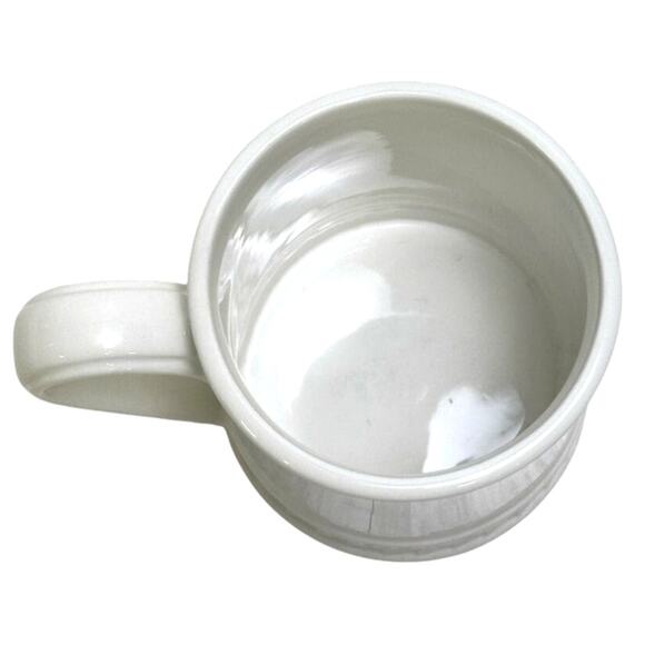 Portmeirion 1998-2006 Retired 'Options' Embossed Smooth Laurel Rim Tankard Cup - Picture 5 of 7